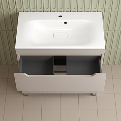 Style Line Тумба с раковиной Остин 80 крем – фотография-6